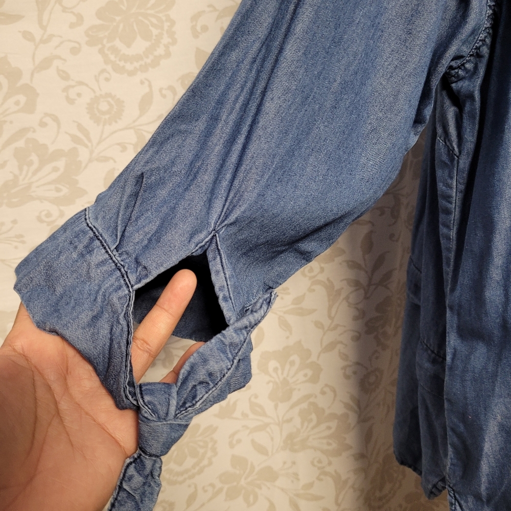 Lane Bryant Button Front Chambray Top Plus Size 2… - image 8